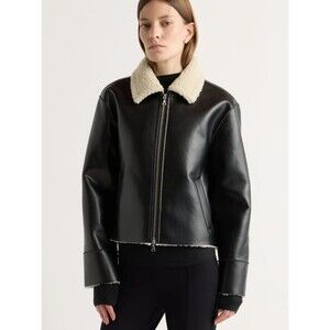 Modern Citizen Black Shearling Collar Jacket